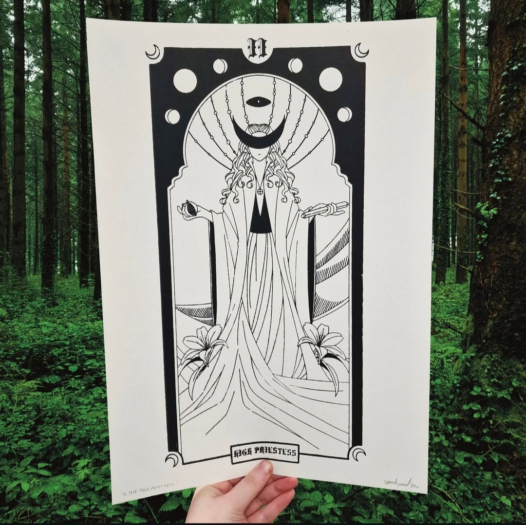 II . THE HIGH PRIESTESS A3 Print