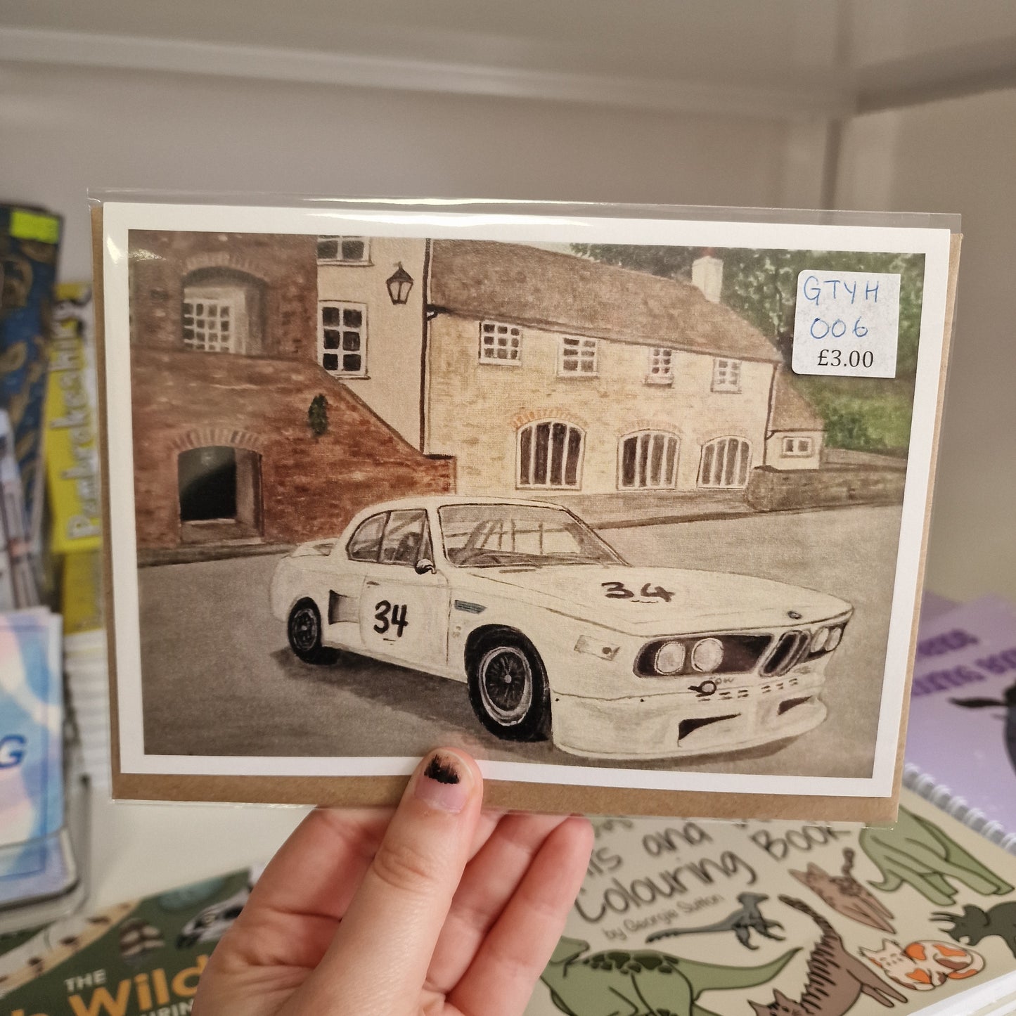 Beaming At The Swan Card