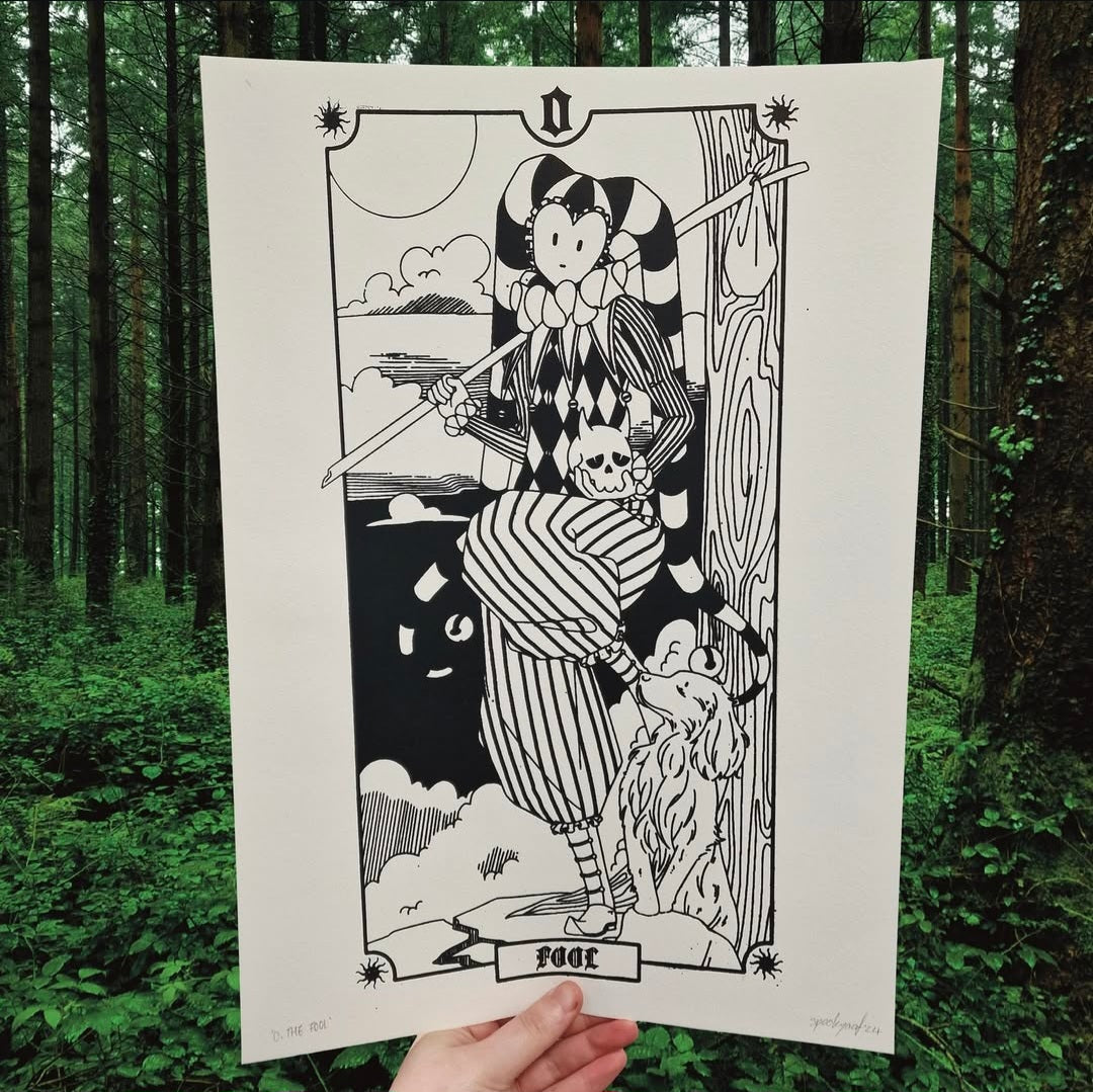 0 . THE FOOL A3 Print