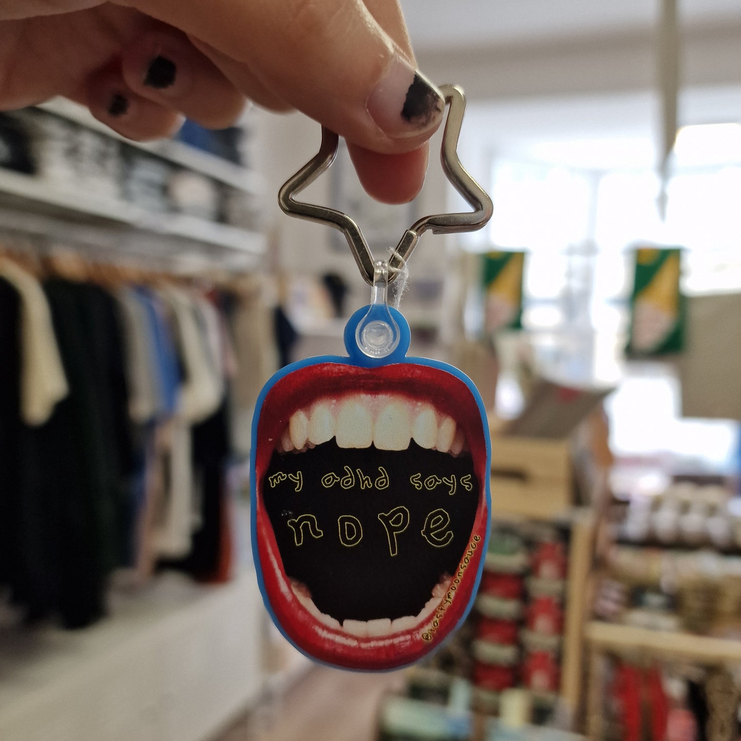 ADHD Lips Keyring