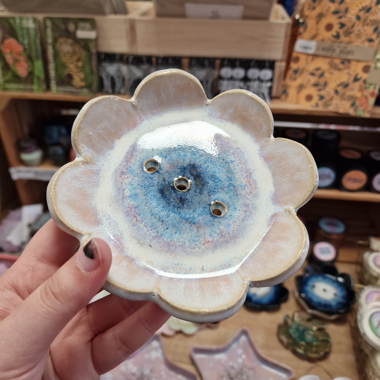 Ceramic Flower Soap Dish