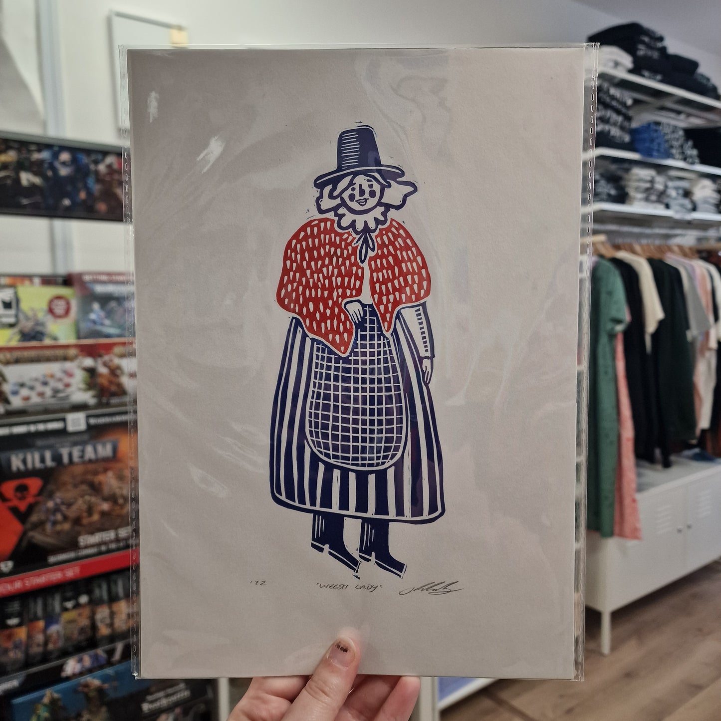 Welsh Lady A4 Print