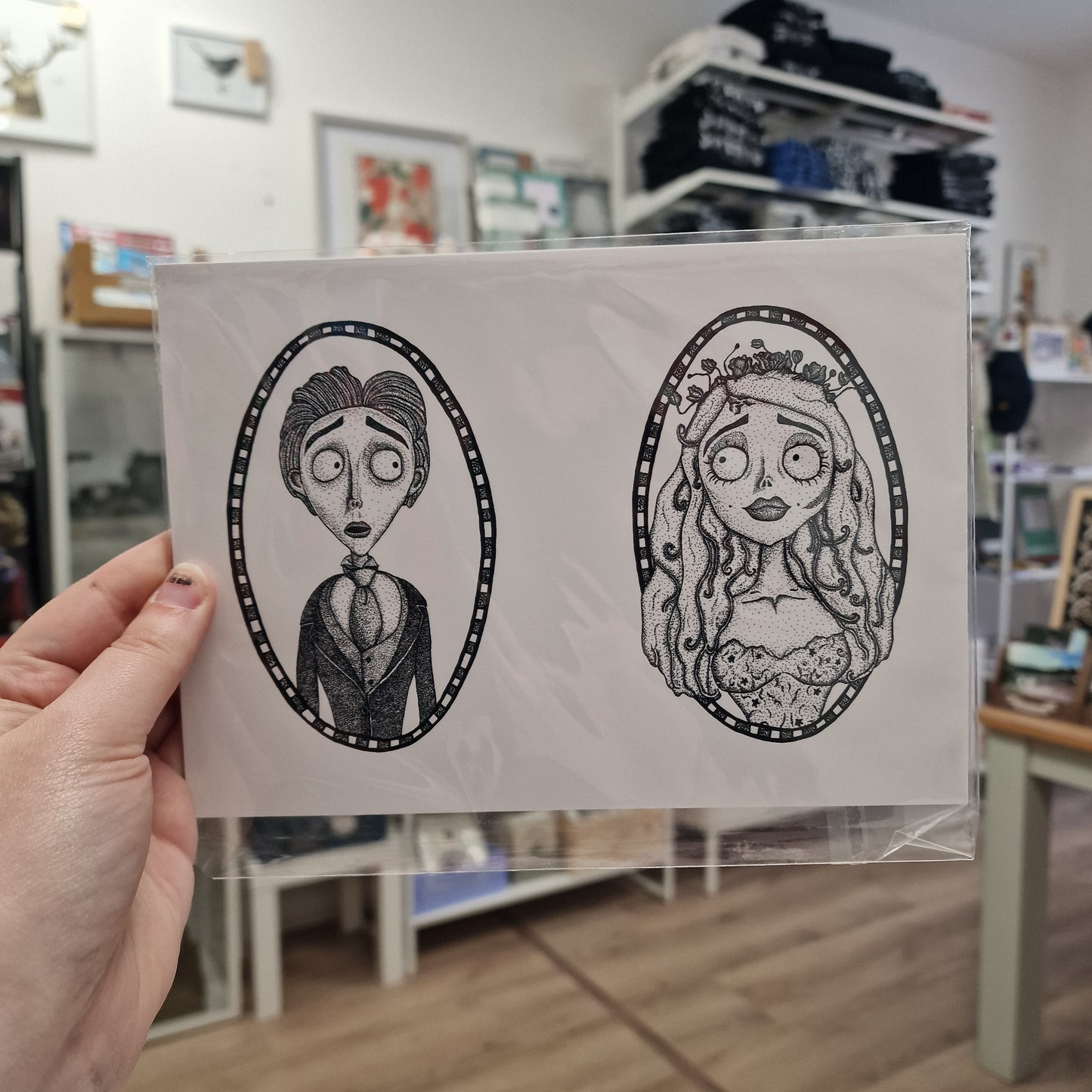 Emily and Victor A5 Print