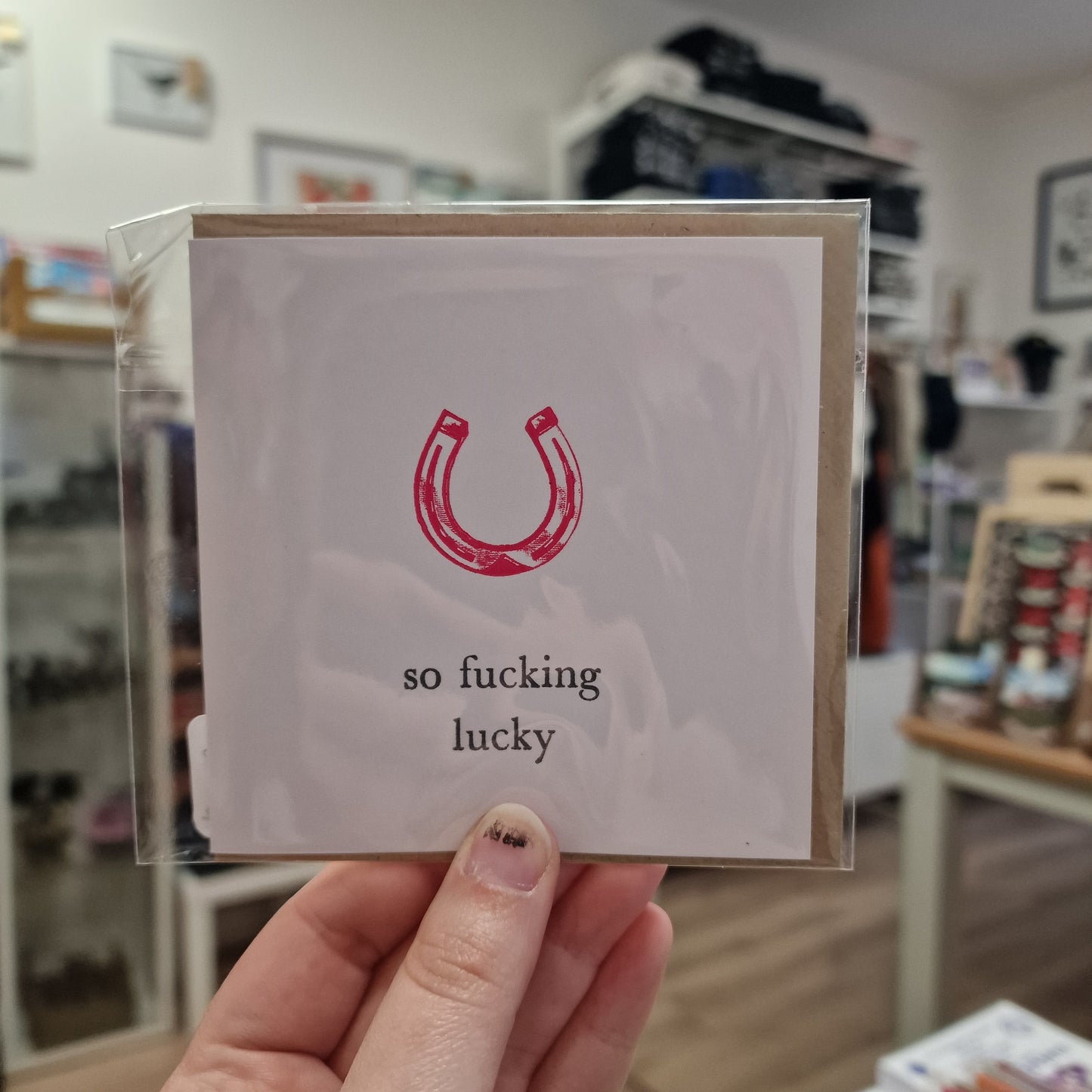 So Fucking Lucky Card