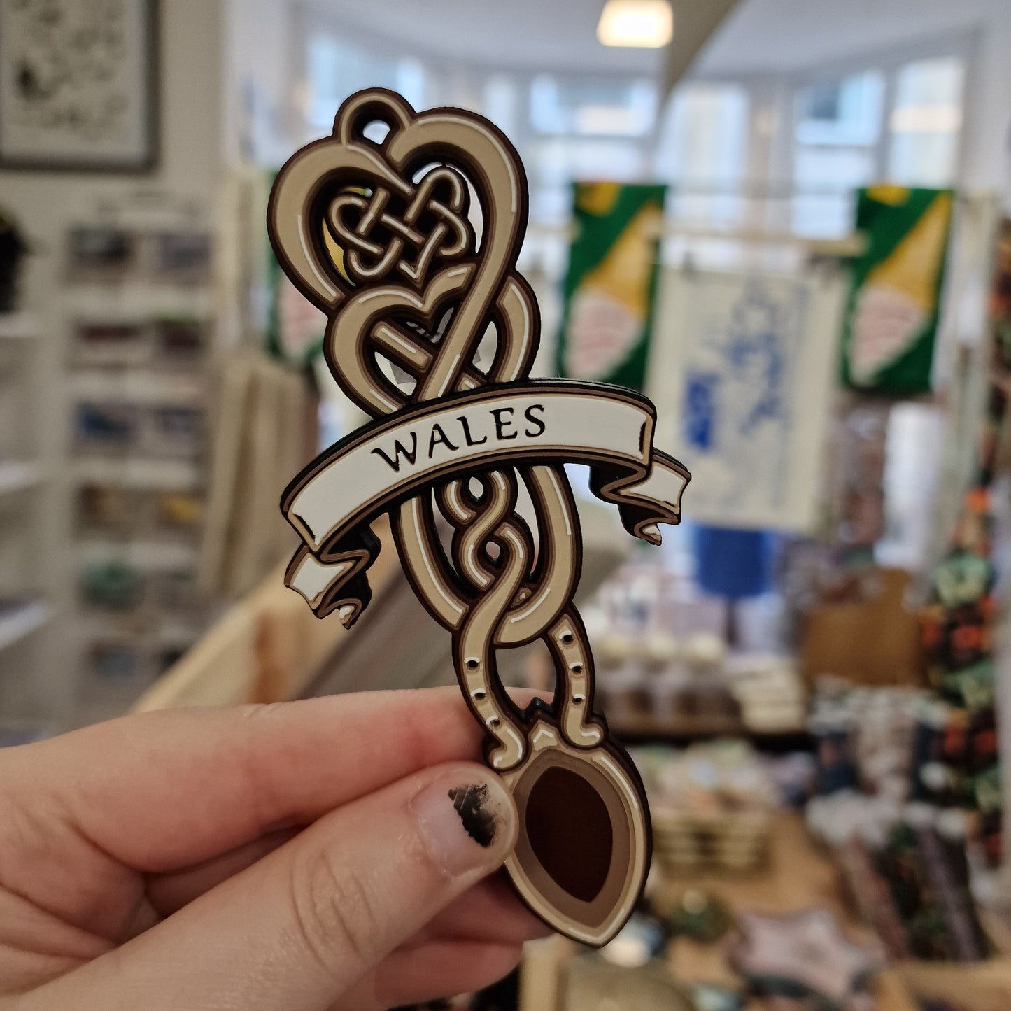 Lovespoon Celtic Knot Chepstow/Wales Magnet