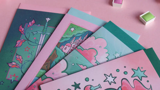 Fantasy Greetings Card Set