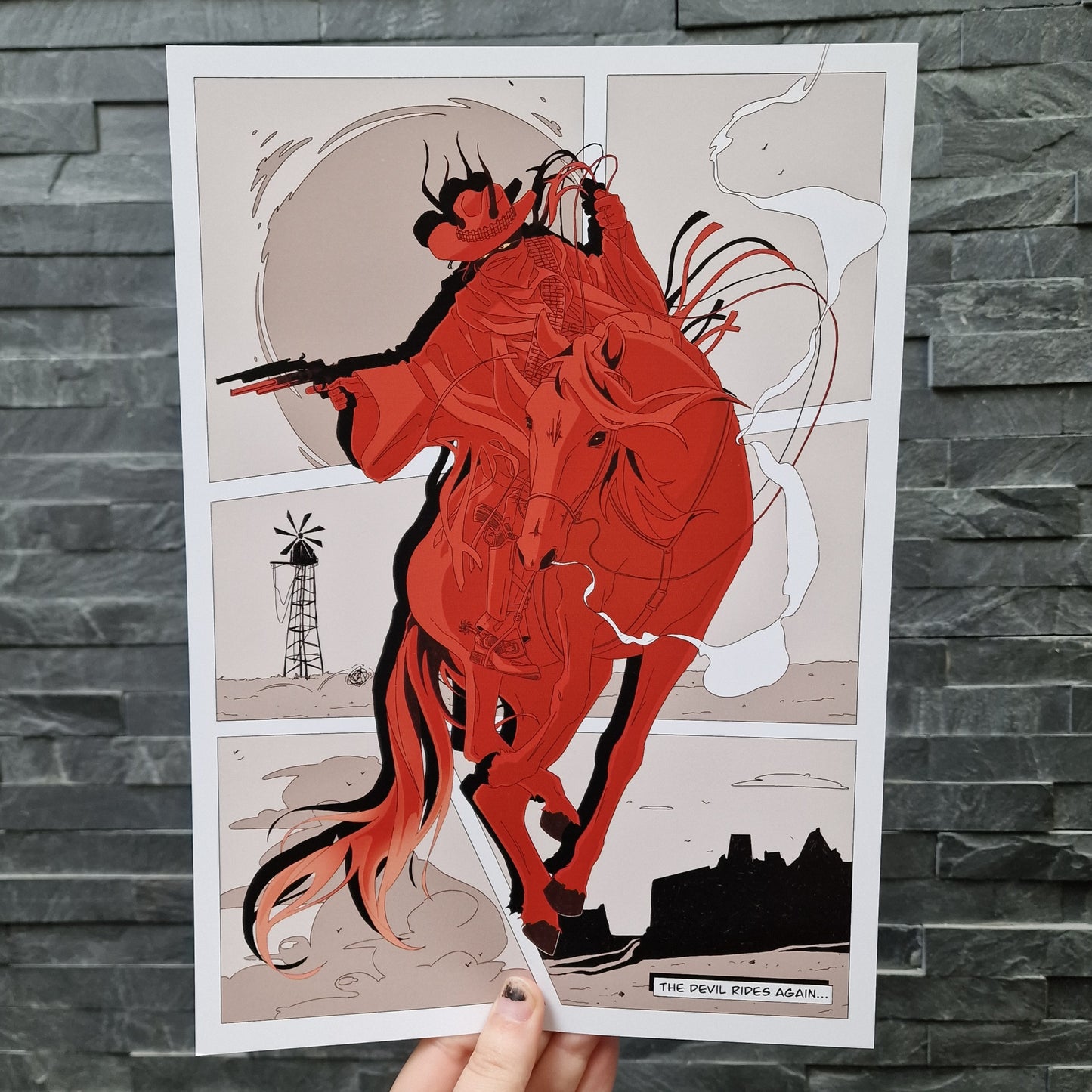 The Devil Rides Again... A4 Print