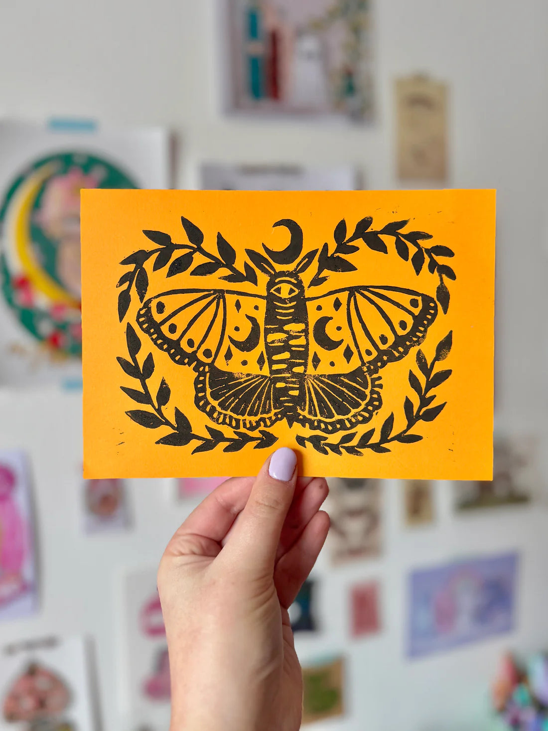 Moon Moth A5 Print