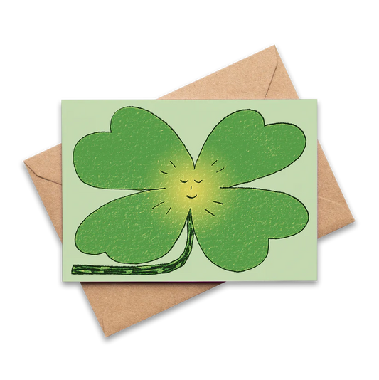 Four-Leaf Clover of Good Luck Card