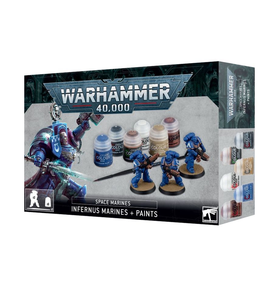 SPACE MARINES: INFERNUS MARINES  + PAINTS SET