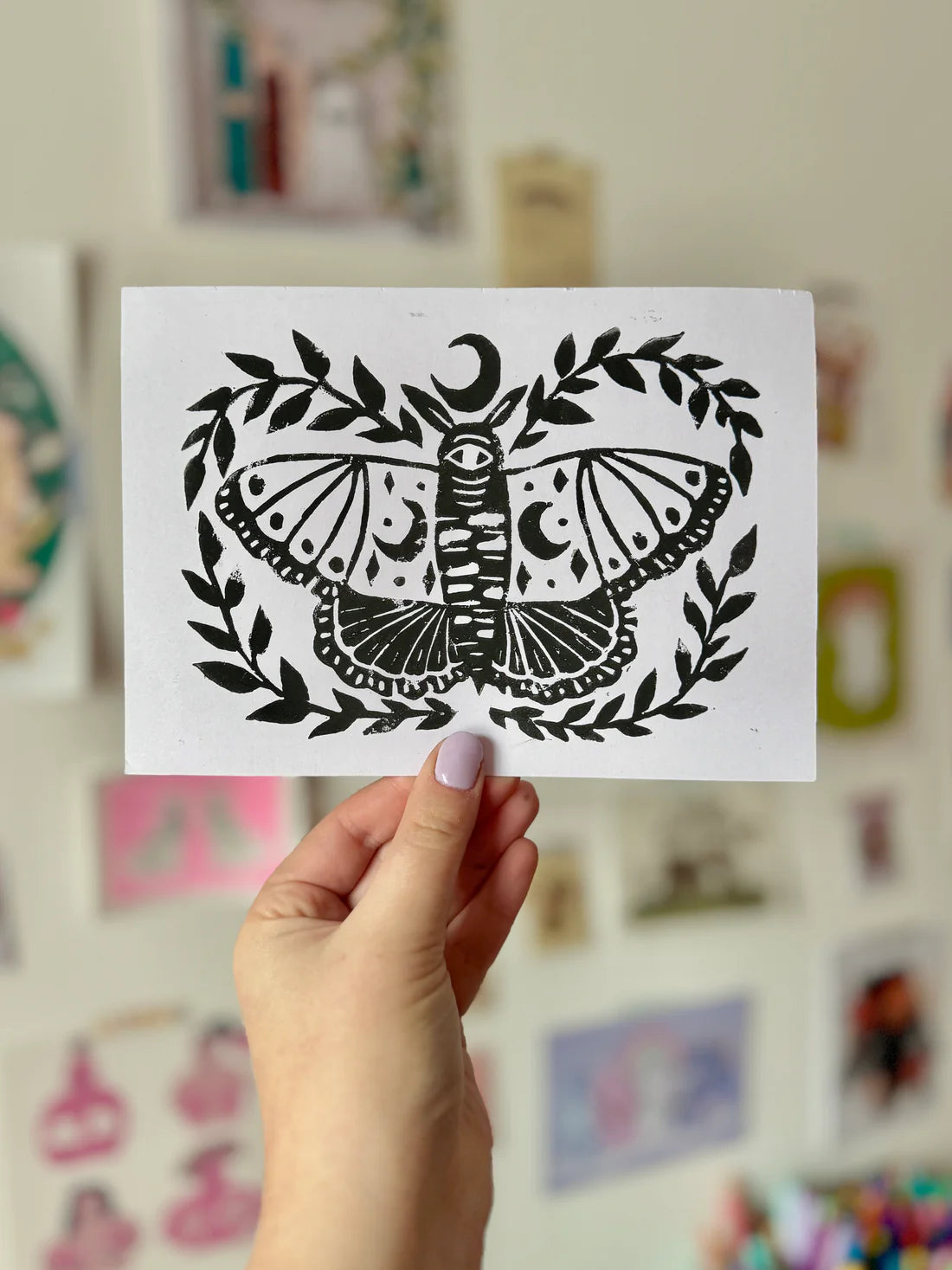 Moon Moth A5 Print