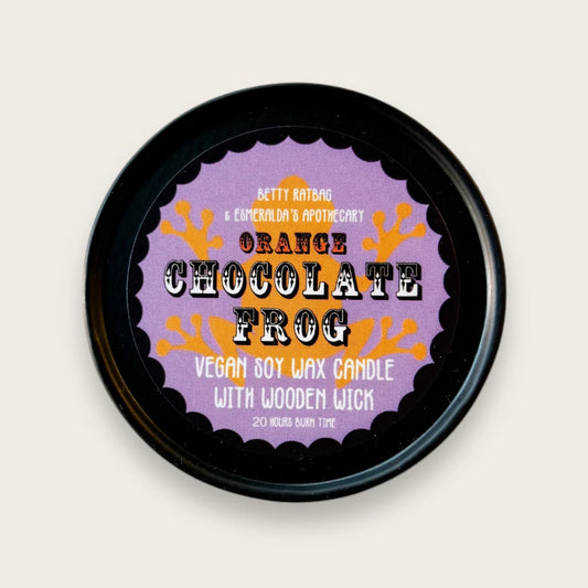 Orange Chocolate Frog Candle