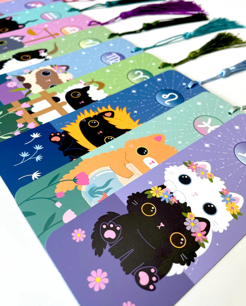 Zodiac Cat Bookmarks