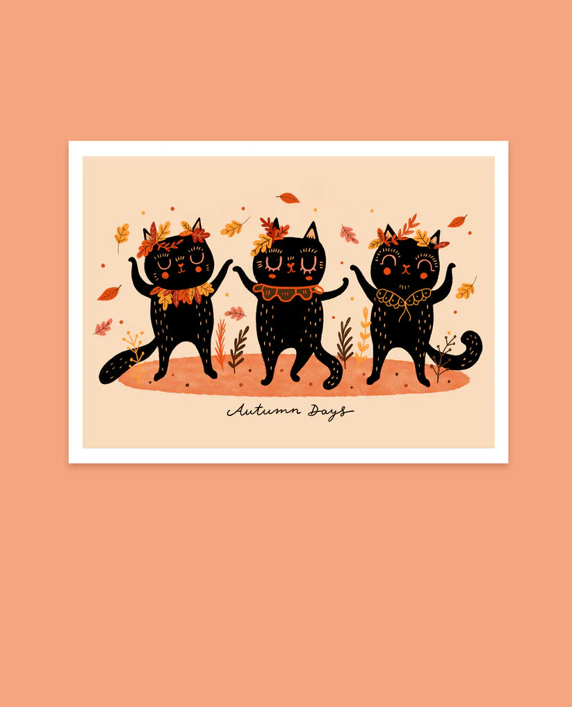 Autumn Days A5 print