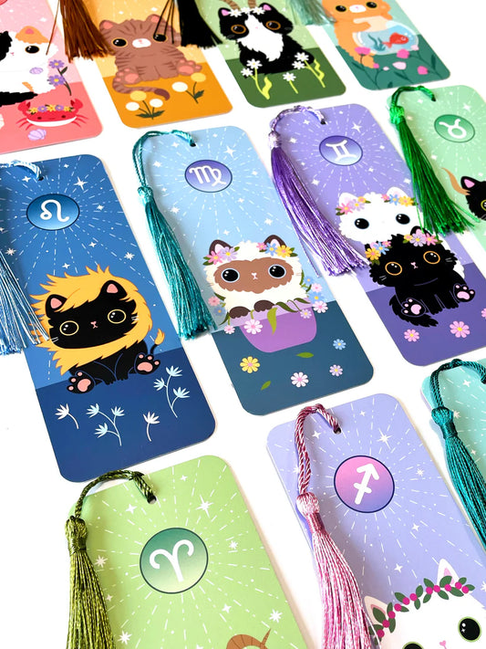 Zodiac Cat Bookmarks