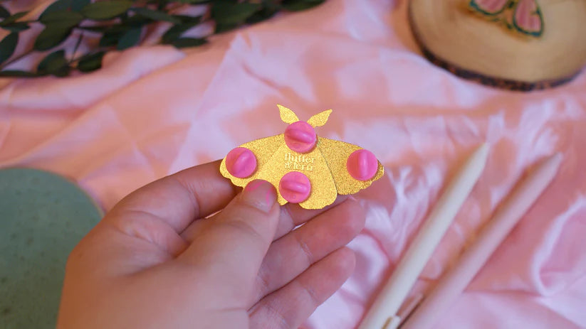 Cleo Moving Moth Enamel Pin