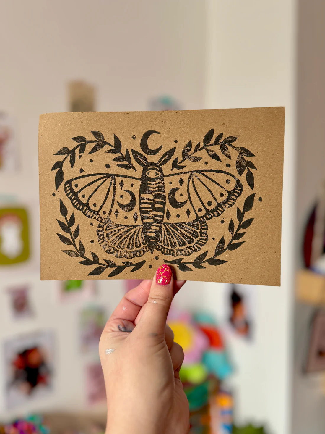 Moon Moth A5 Print
