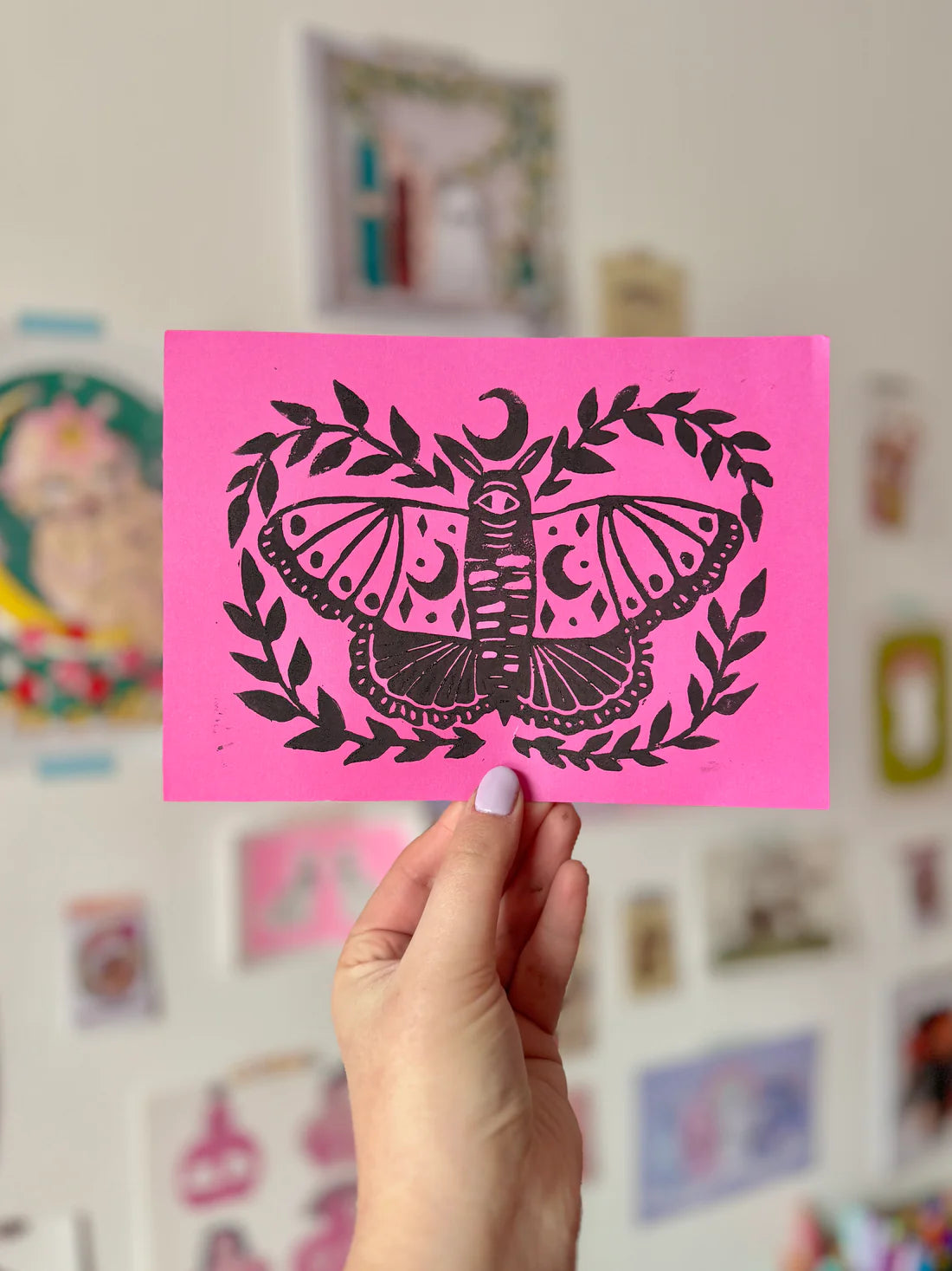 Moon Moth A5 Print
