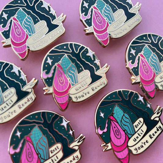 Rest Enamel Pin