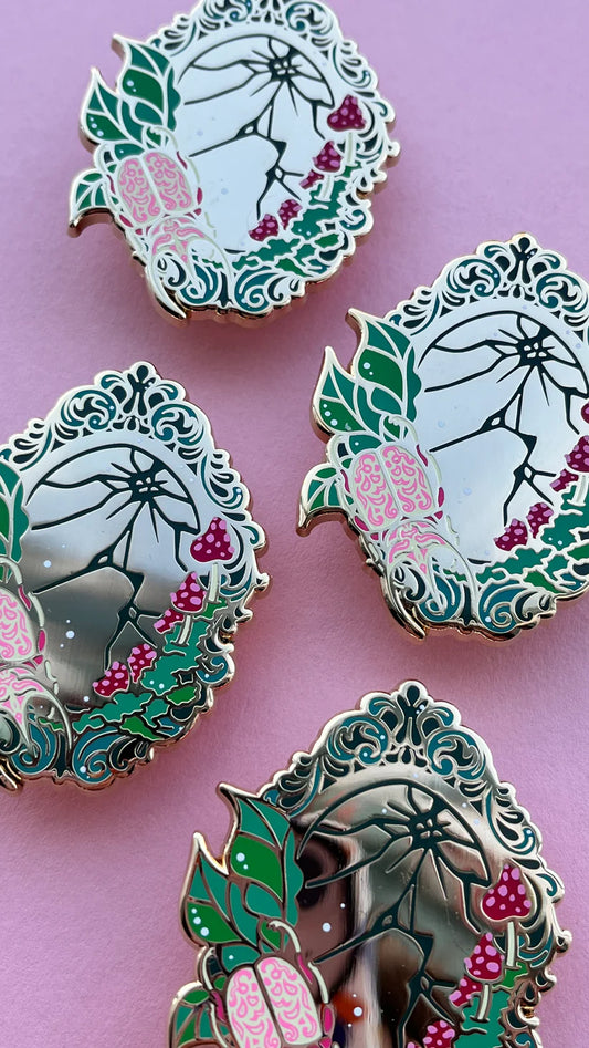 Broken Mirror Enamel Pin