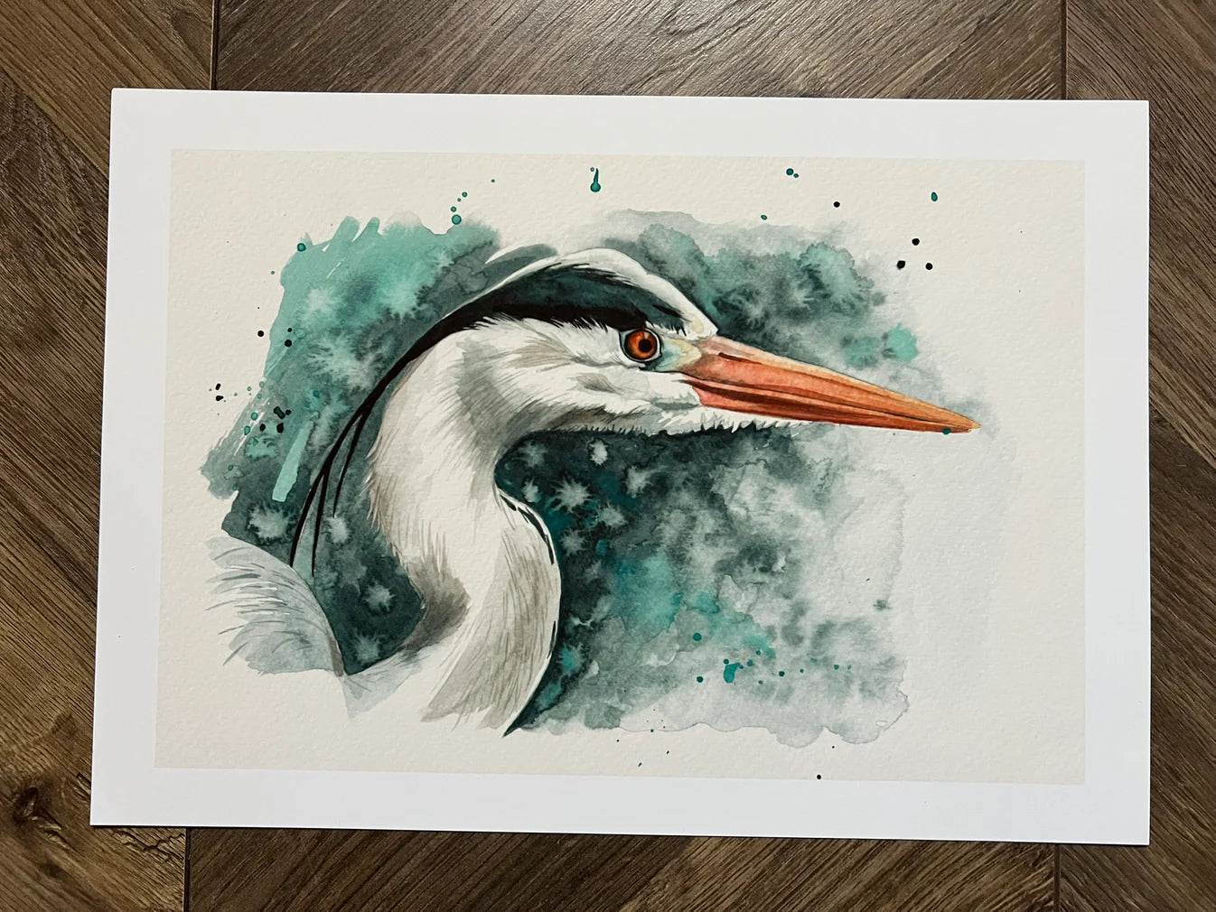Heron A4 Print