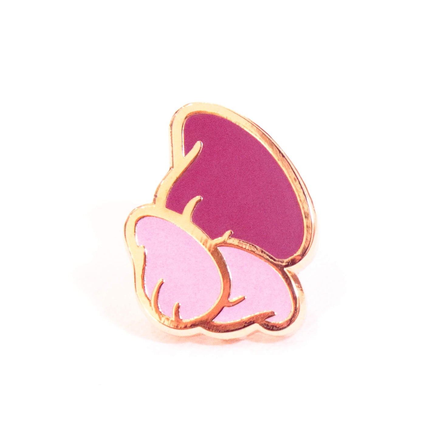 Rosy Mushroom Family Miniature Enamel Pin