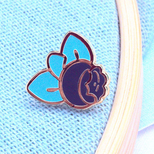 Golden Blueberry Miniature Enamel Pin