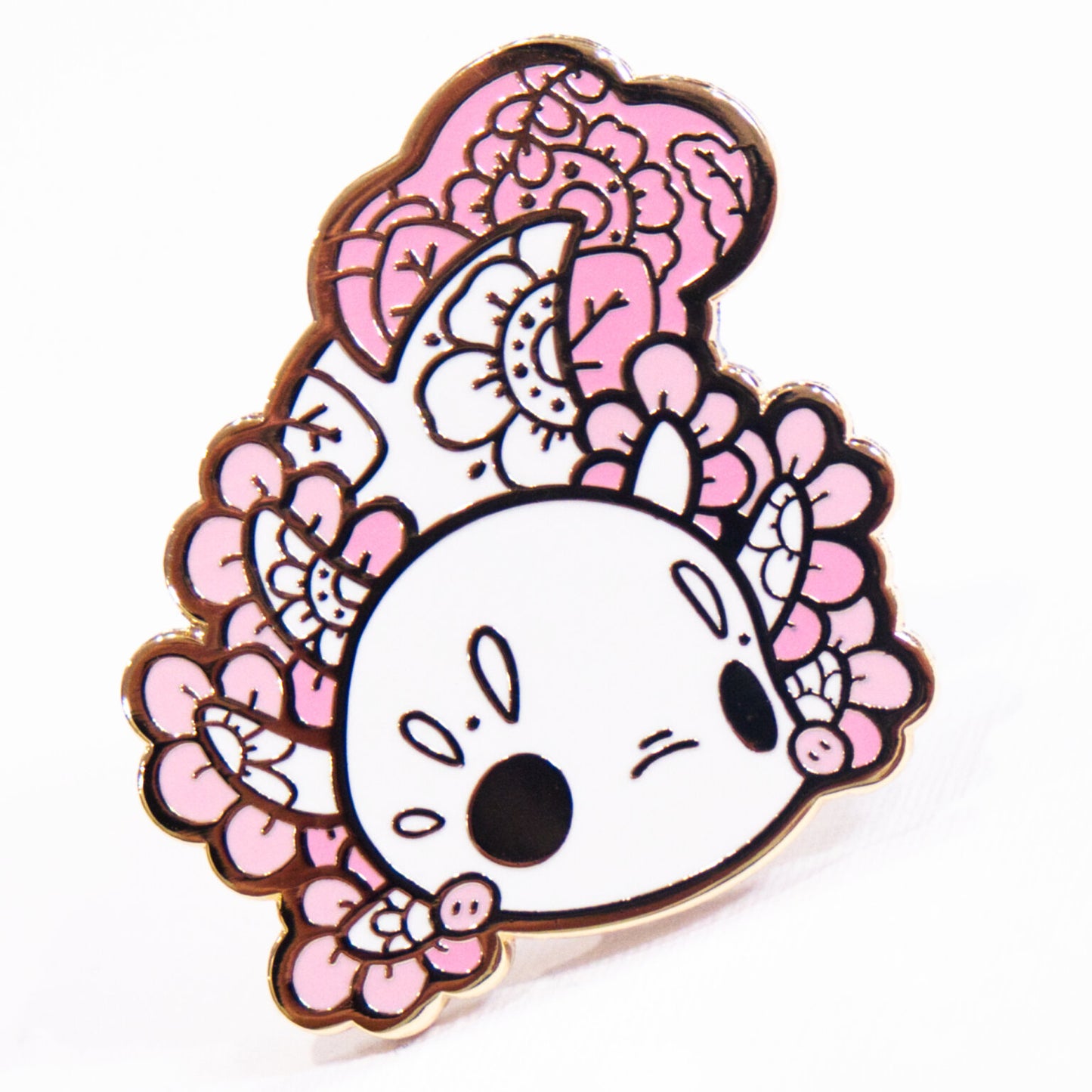 Swimming Axolotl Enamel Pin