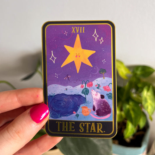 The Star Possum tarot sticker