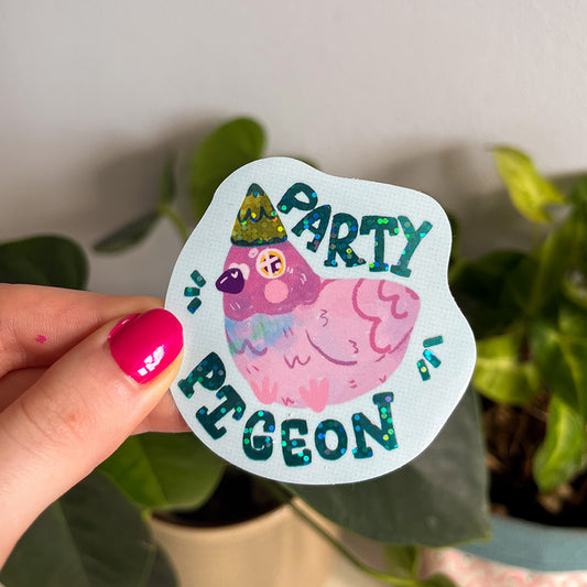 Party Pigeon Sticker