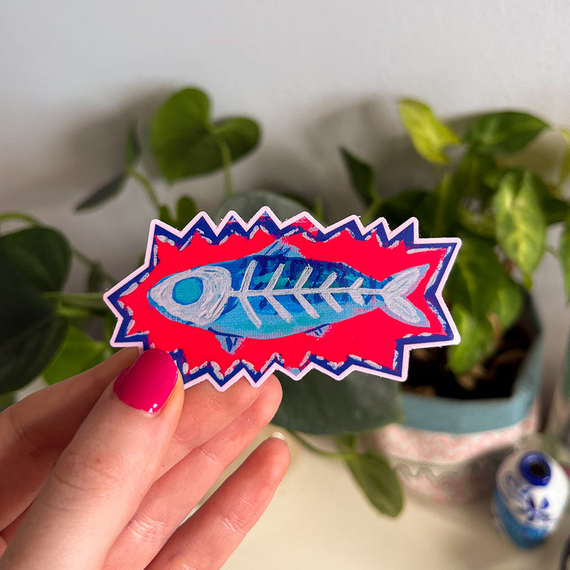 Zap Fish Sticker