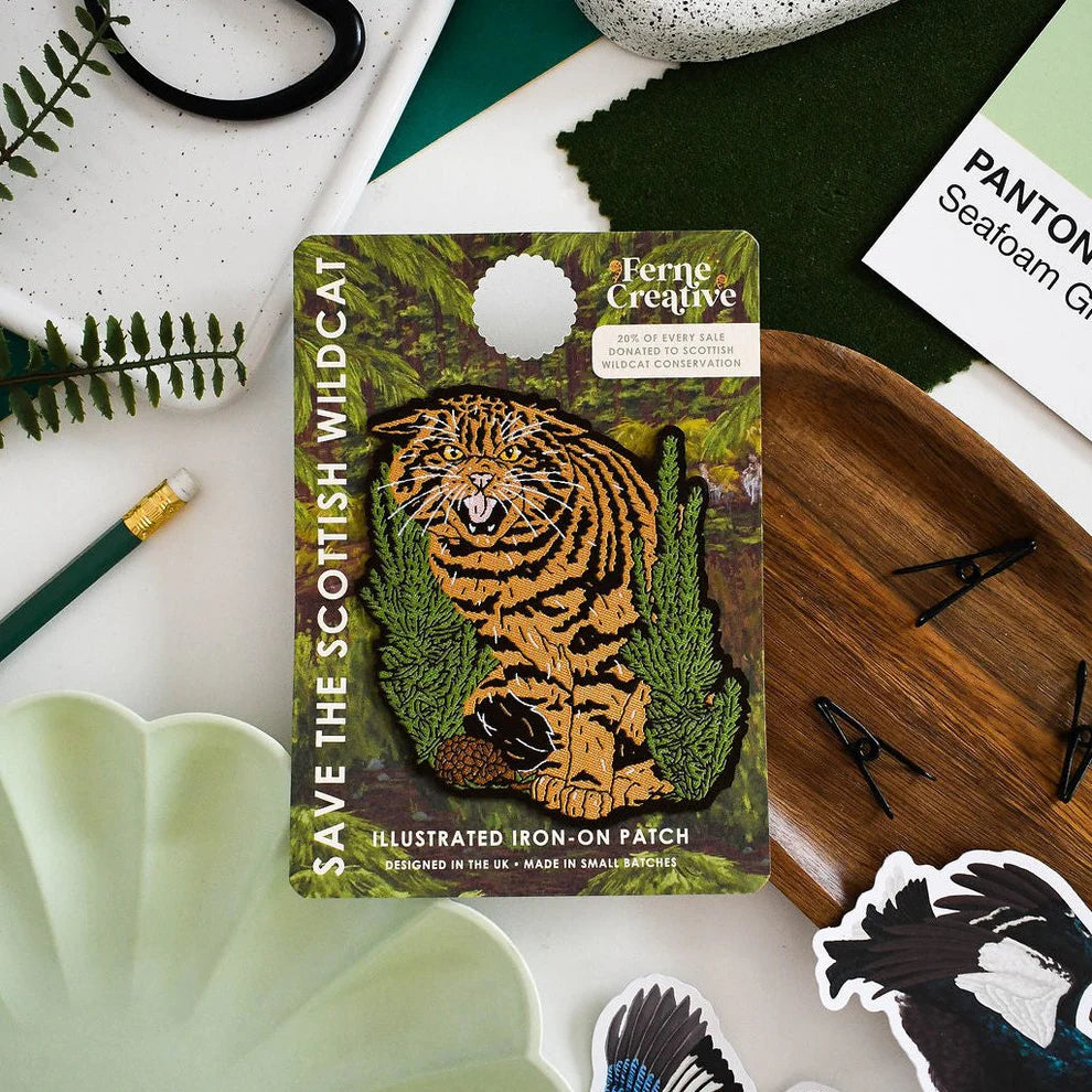 Scottish Wildcat Iron-on Patch