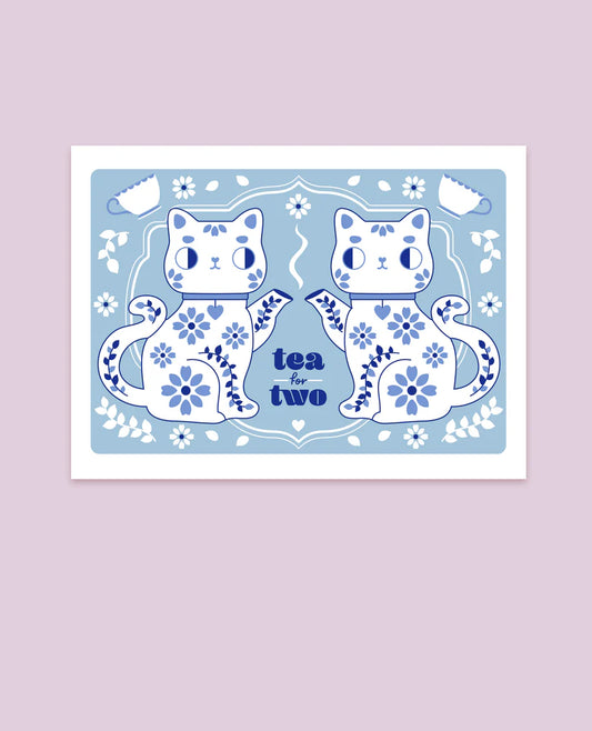 Tea for Two A5 Print