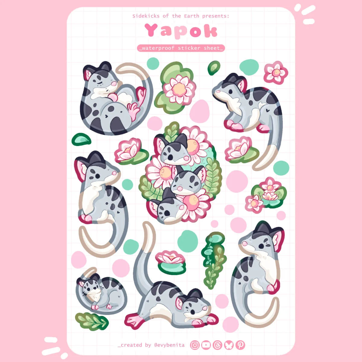 Yapok Vinyl Sticker Sheet