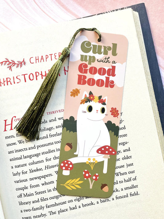 Curl Up With A Good Book Bookmark