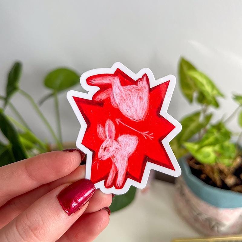 Star Bunny sticker