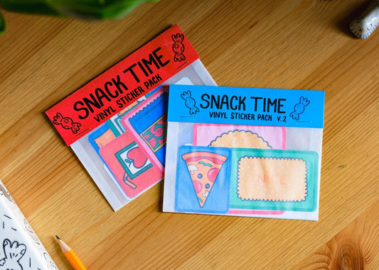 Snack Time Vinyl Sticker Pack