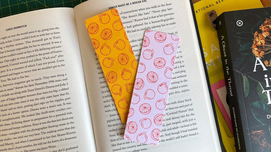 Orange Heavyweight Bookmark with Rounded Corners