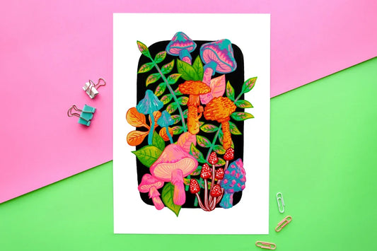 Mushroom A4 Print
