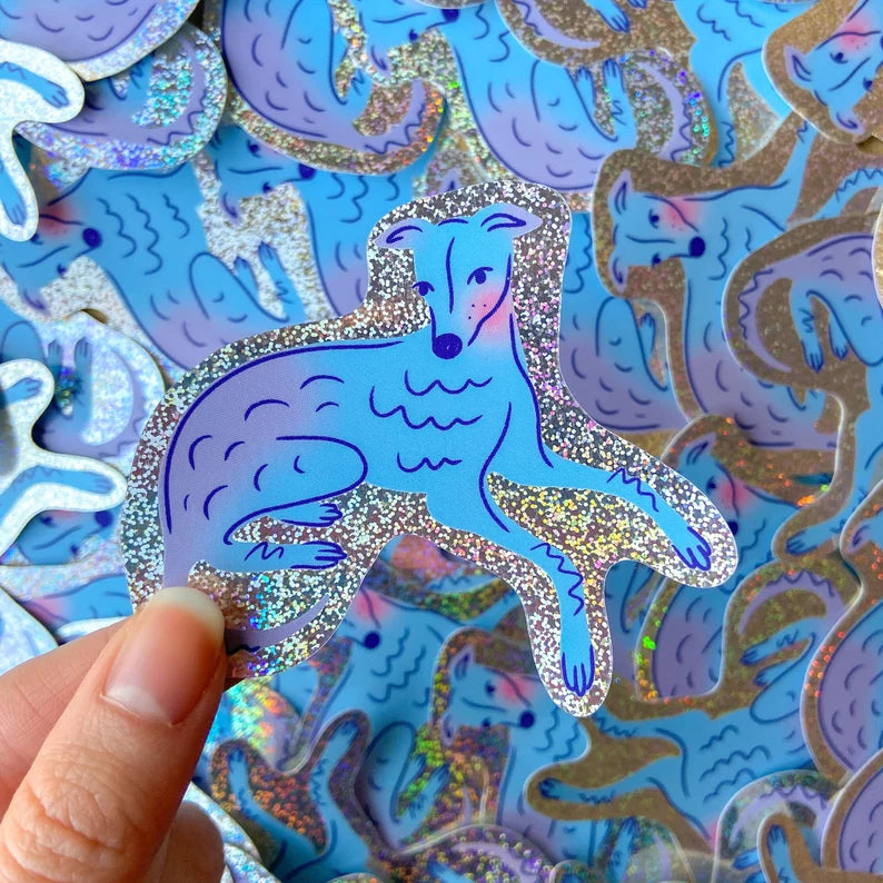 Dog Glitter Sticker