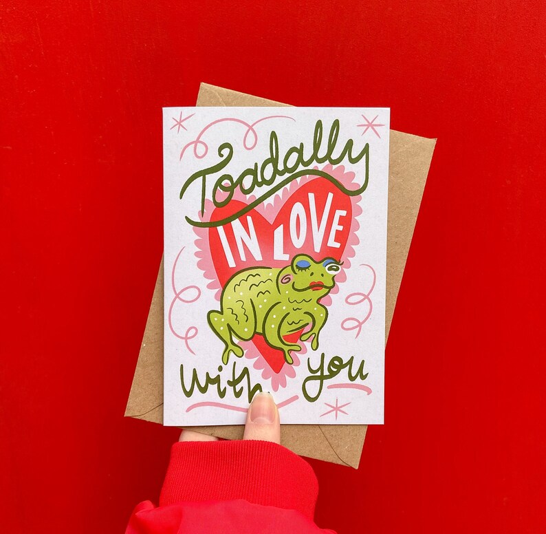Toadally In Love With You Card