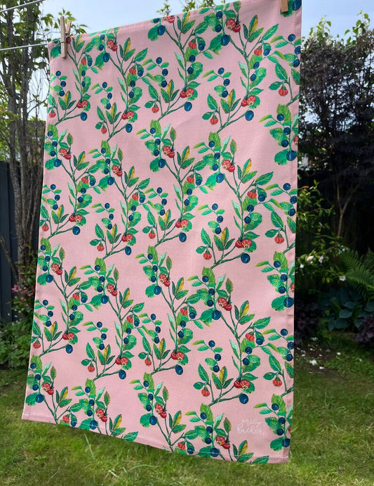 Bilberry Tea Towel