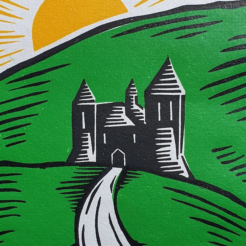 Castell Coch Linocut Print