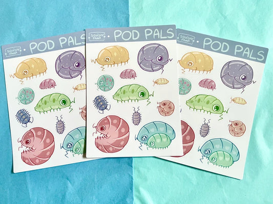 Isopod Pals Sticker Sheet