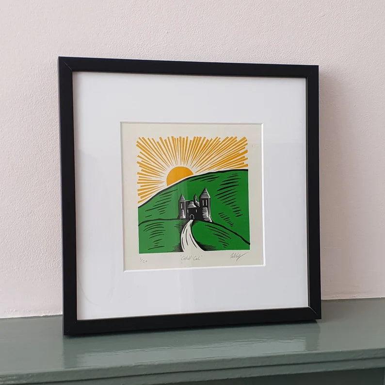 Castell Coch Linocut Print