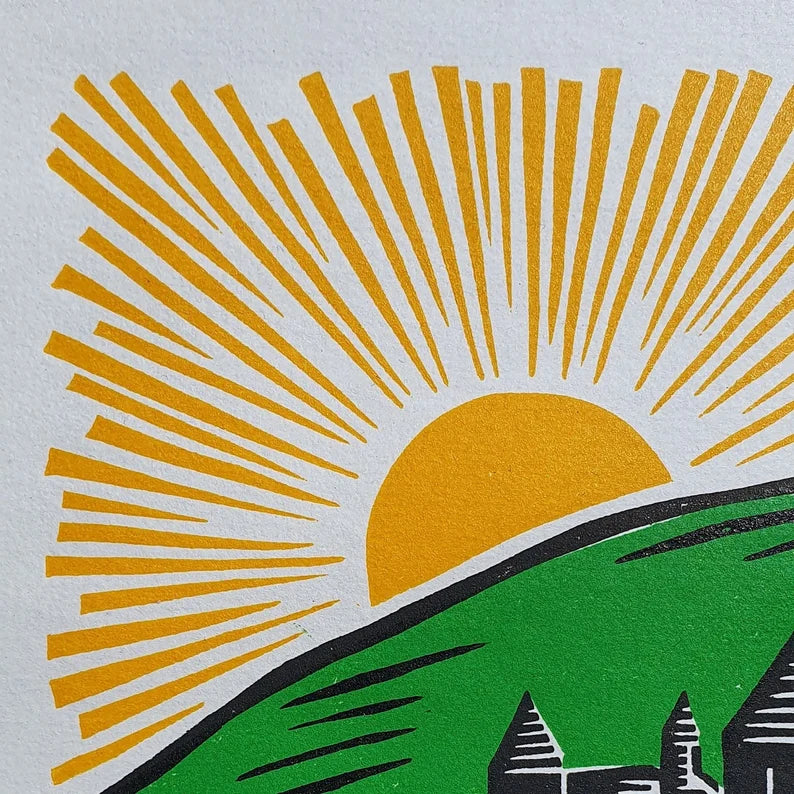 Castell Coch Linocut Print