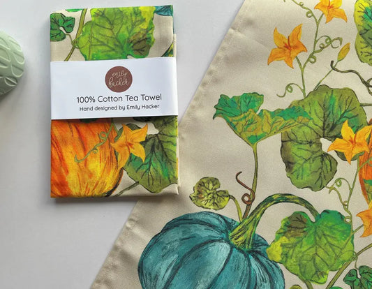 Squash Patch Tea Towel