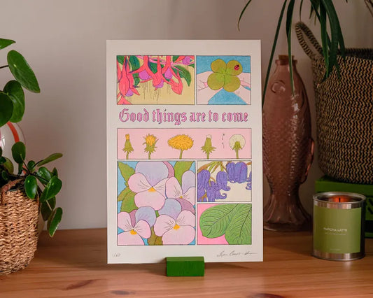 Good Things A4 Riso Print