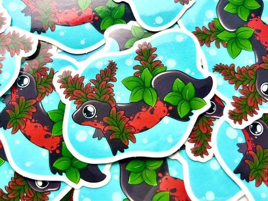 Red Bellied Newt Sticker