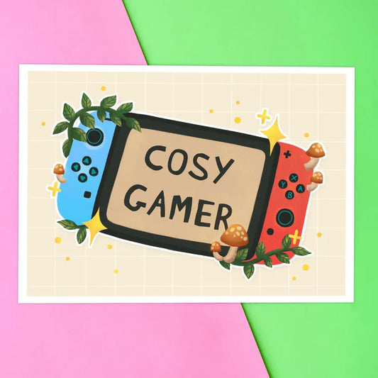 Cosy Gamer A5 Print